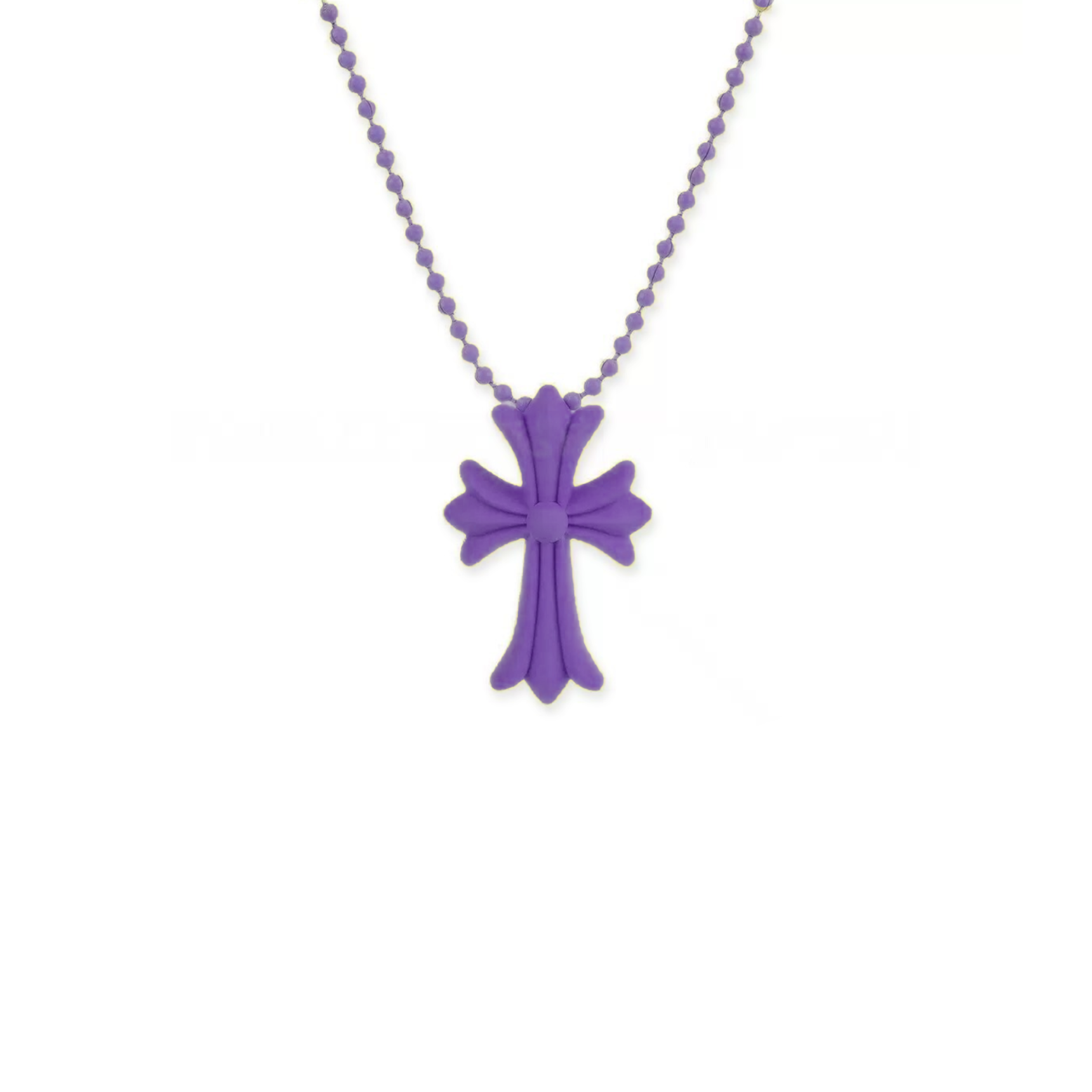 Ch*0me He**ts silicone cross necklace